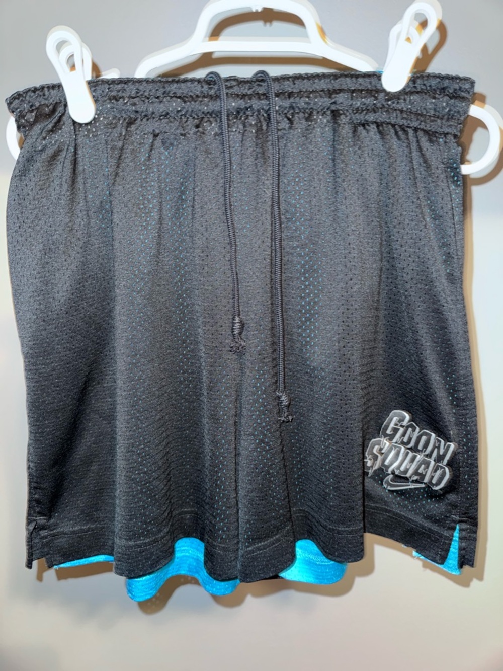 EUC Nike Space Jam Reverse Goon/Tune Squad Black and Turquoise Shorts - L